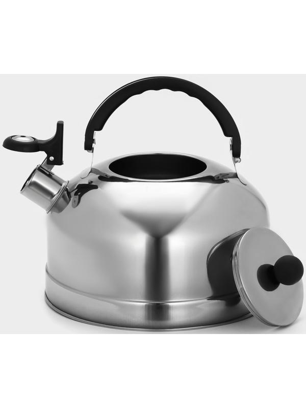 Чайник из нержавеющей стали со свистком «Семейный», 2,8 л