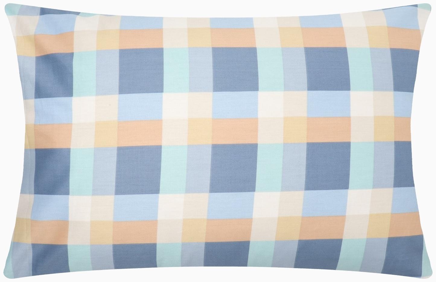 Наволочка LoveLife Square blue, 50*70, 100%хлопок, сатин, 125г/м²