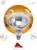Инфракрасная лампа ЭРА ИКЗ 220-250 R127 для обогрева животных 220-250 Вт Е27