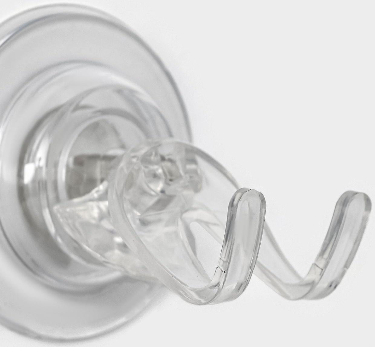 Держатель для бритвы на липучке Доляна, 6,3×6,5 см, цвет прозрачный