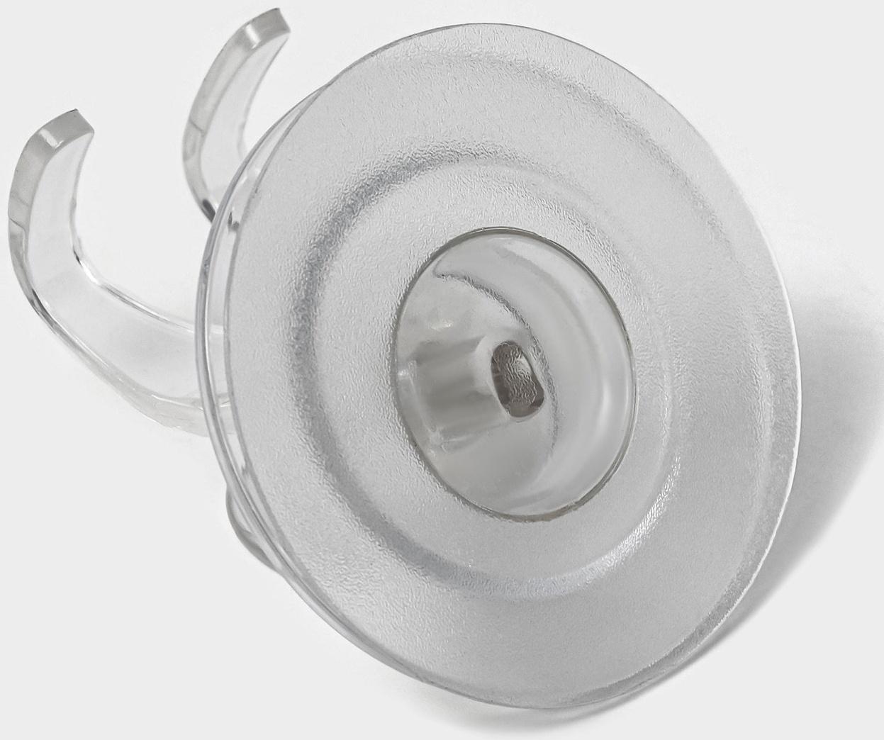 Держатель для бритвы на липучке Доляна, 6,3×6,5 см, цвет прозрачный