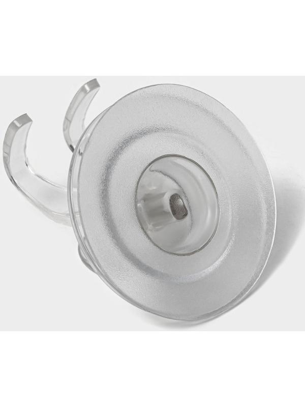 Держатель для бритвы на липучке Доляна, 6,3×6,5 см, цвет прозрачный