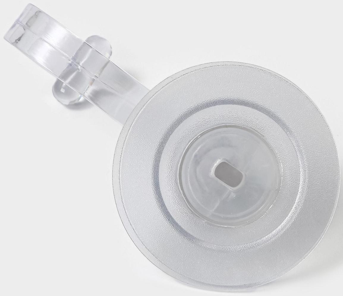 Крючок на липучке Доляна, 11×6,5×6,5 см, цвет прозрачный