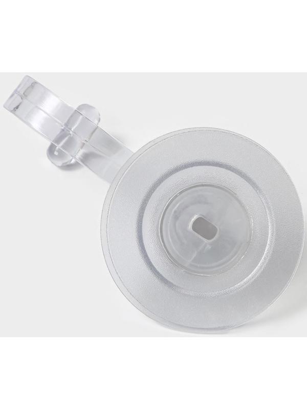 Крючок на липучке Доляна, 11×6,5×6,5 см, цвет прозрачный