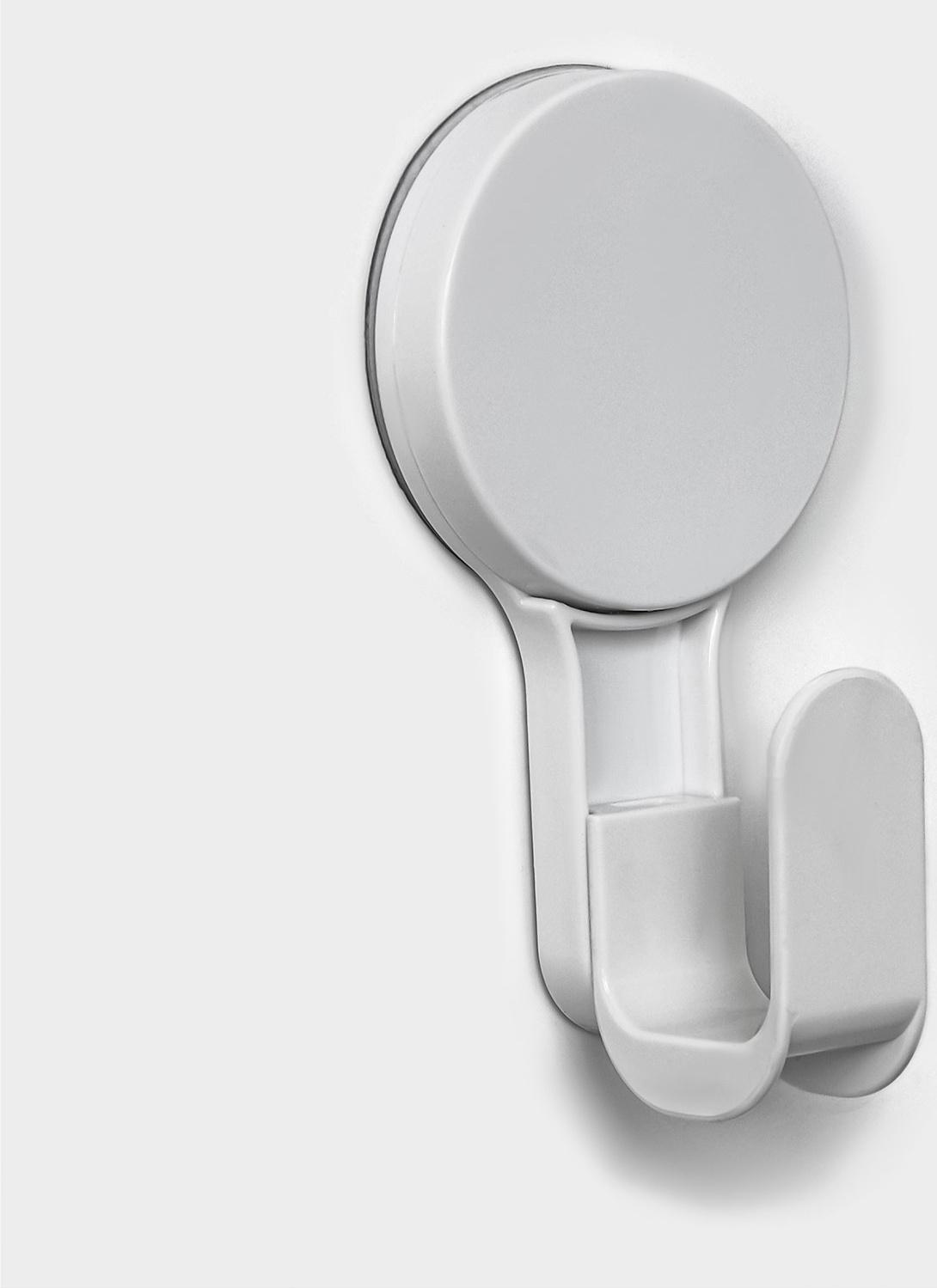 Крючок на липучке Доляна, 12×6,5×4,7 см, цвет белый