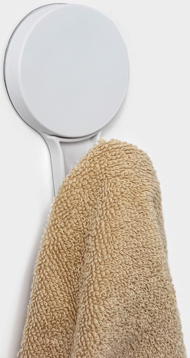 Крючок на липучке Доляна, 12×6,5×4,7 см, цвет белый