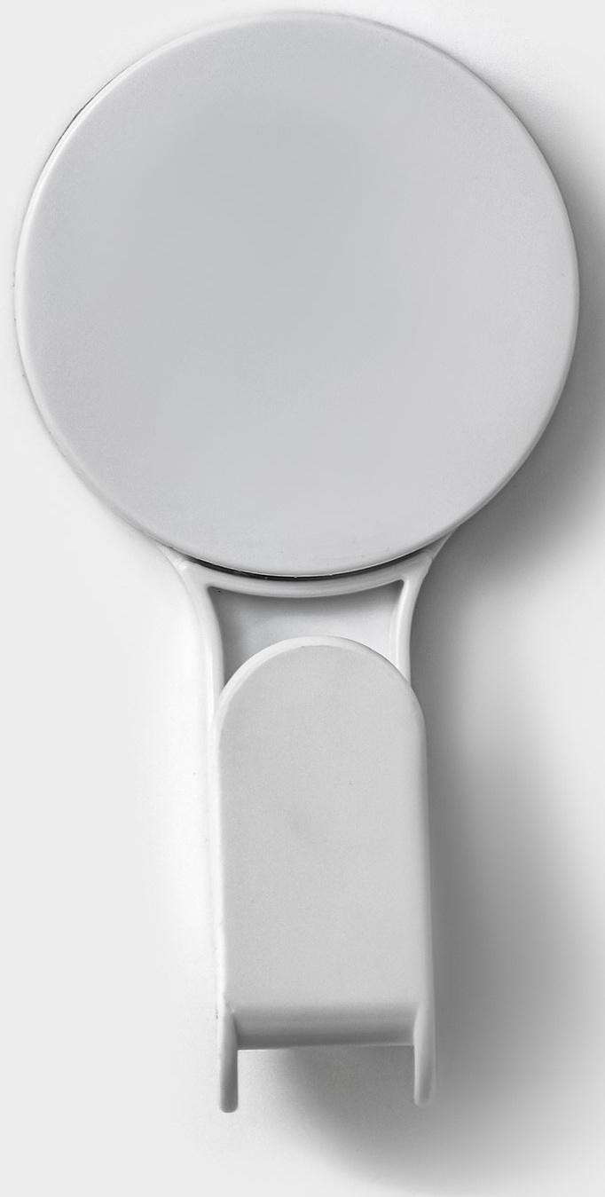 Крючок на липучке Доляна, 12×6,5×4,7 см, цвет белый