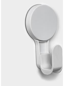 Крючок на липучке Доляна, 12×6,5×4,7 см, цвет белый