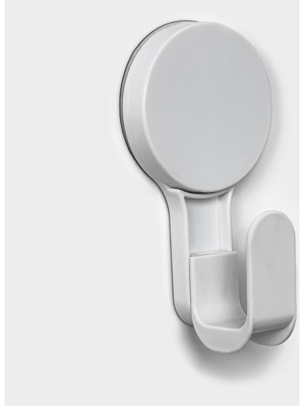 Крючок на липучке Доляна, 12×6,5×4,7 см, цвет белый