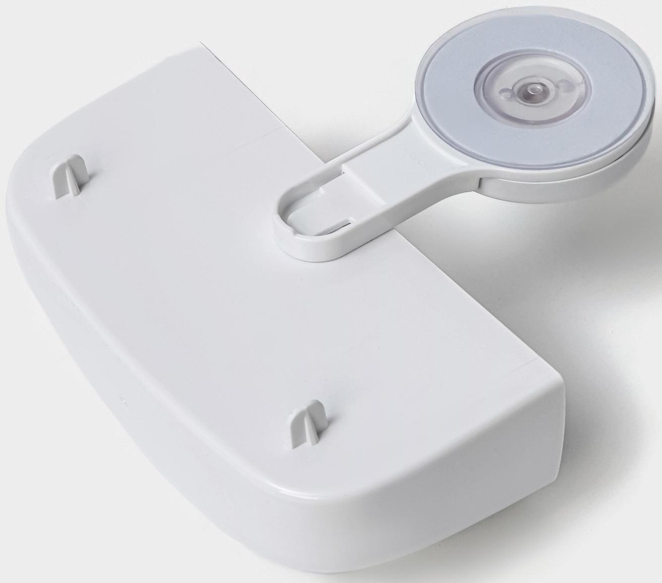 Держатель для ванных принадлежностей на липучке Доляна, 16,5×6,5×17см, цвет белый