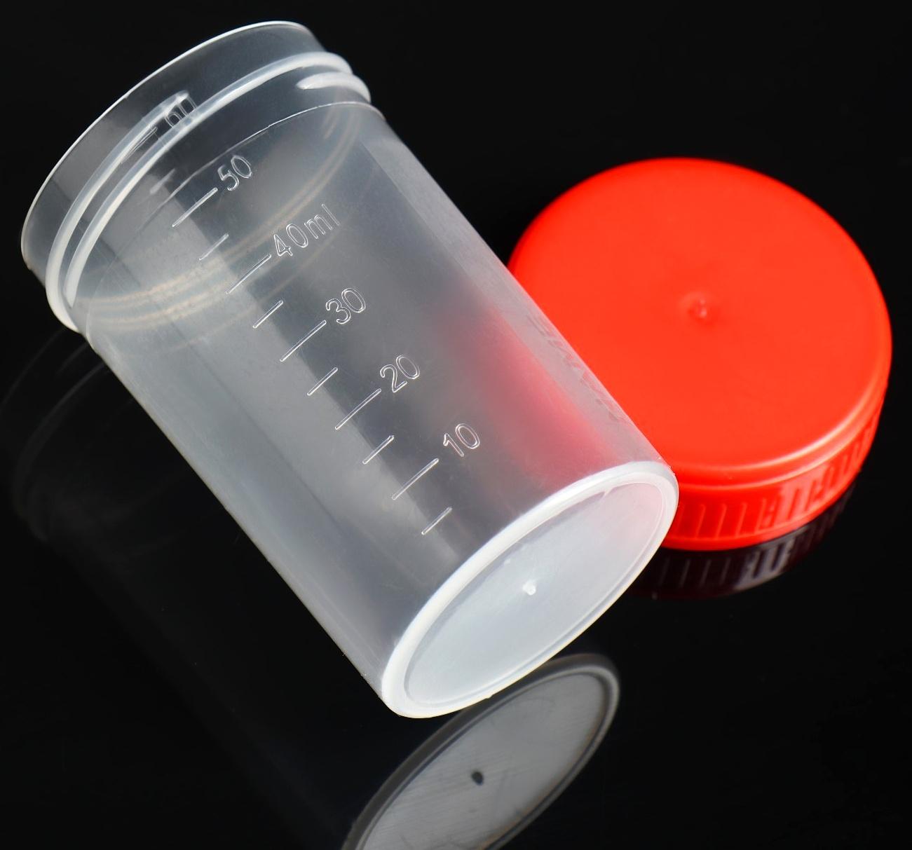 Контейнер без шпателя, стерильный, в индивидуальной упаковке, 60 мл * 10 шт.