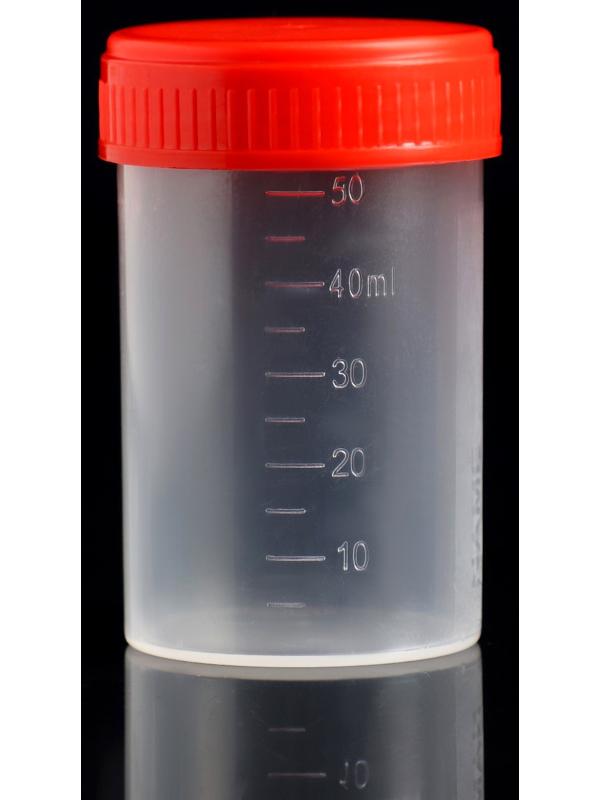 Контейнер без шпателя, стерильный, в индивидуальной упаковке, 60 мл * 10 шт.