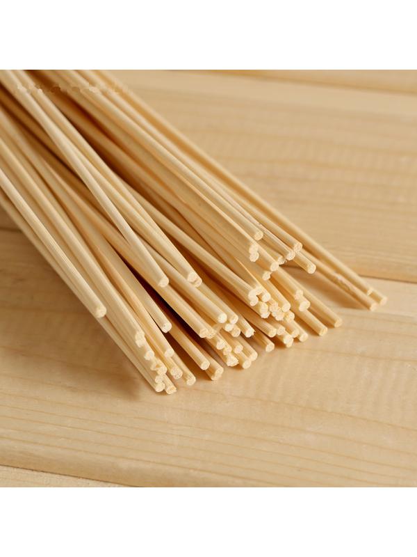 Веник массажный из бамбука 60см, 0,2см прут  джутовая ручка