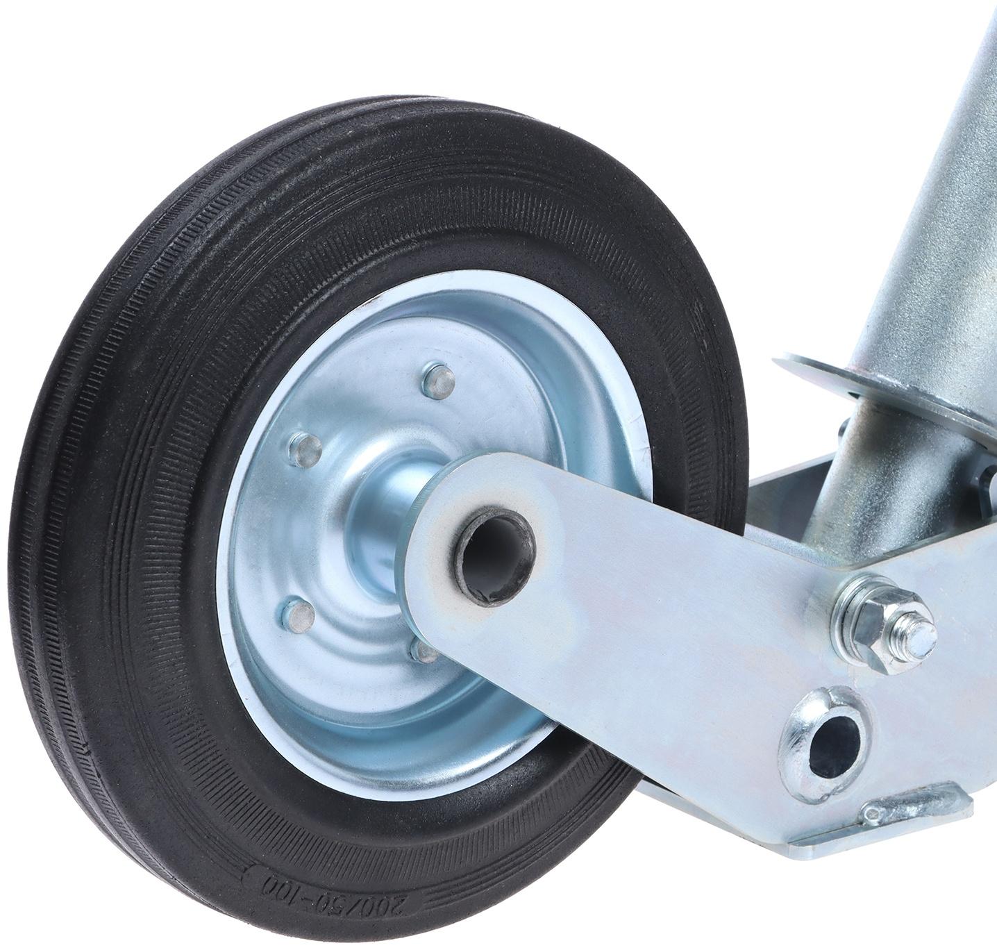 Опорное колесо прицепа, автоматическая блокировка, Ø 42 мм, нагрузка до 150 кг