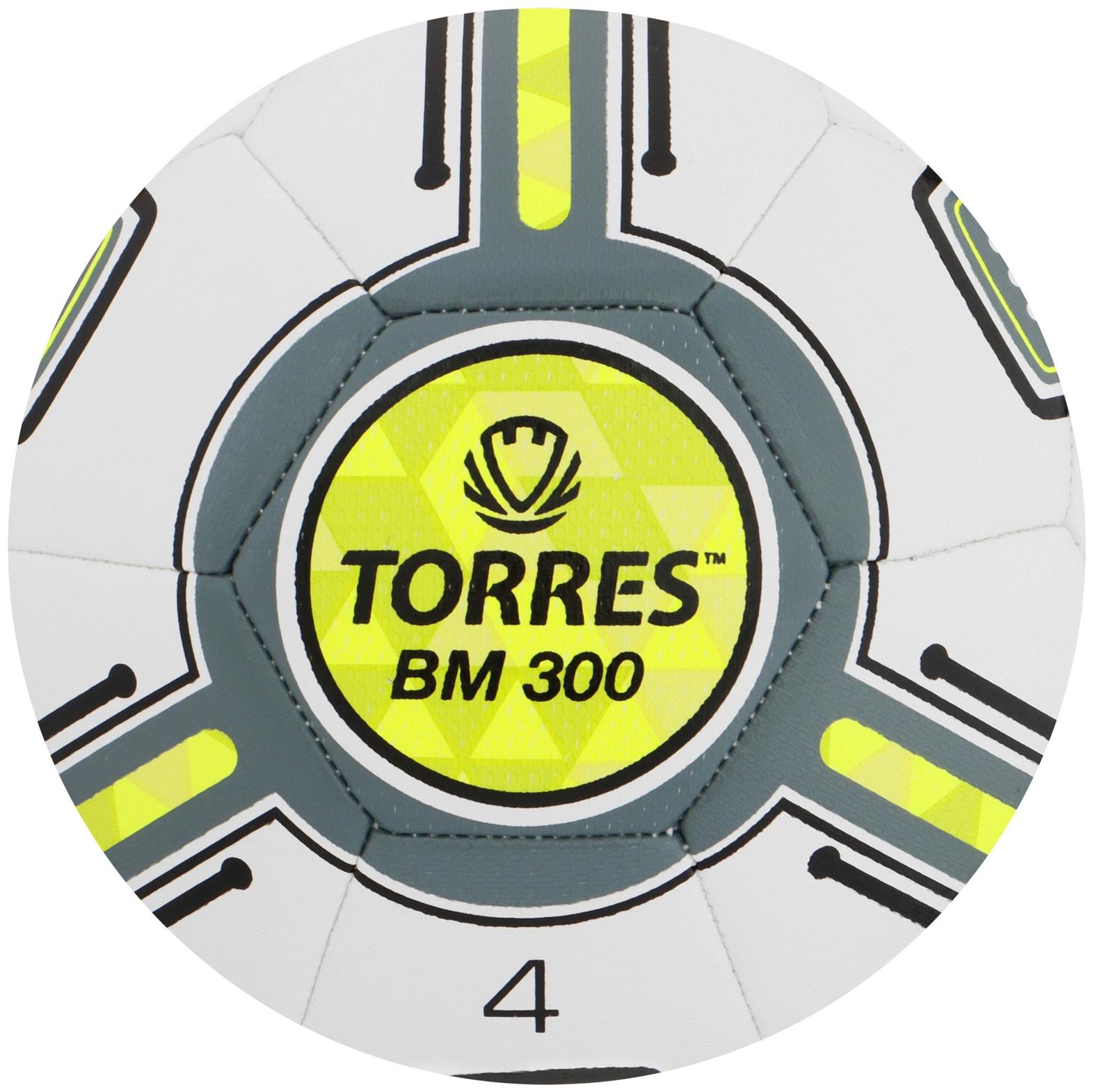 Мяч футбольный TORRES BM 300 F323654, TPU, машинная сшивка, 32 панели, р. 4