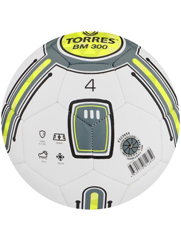 Мяч футбольный TORRES BM 300 F323654, TPU, машинная сшивка, 32 панели, р. 4