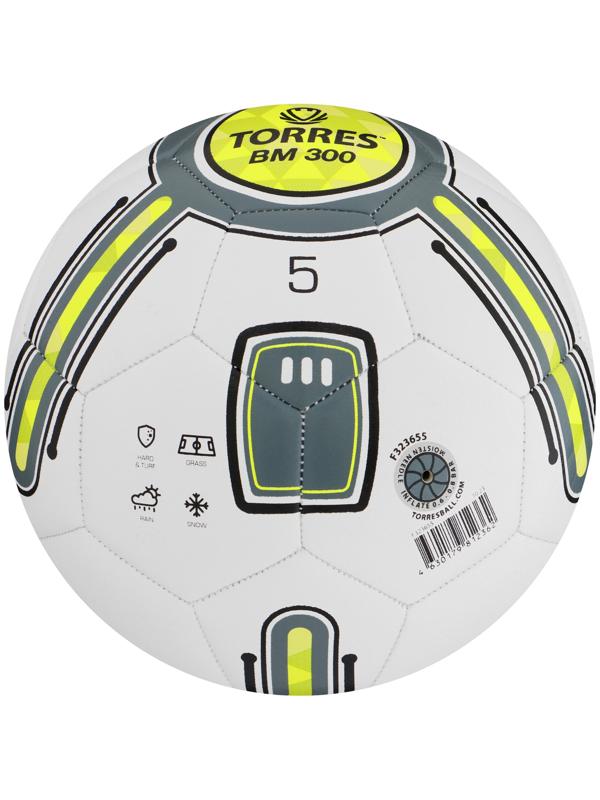 Мяч футбольный TORRES BM 300 F323655, TPU, машинная сшивка, 32 панели, р. 5
