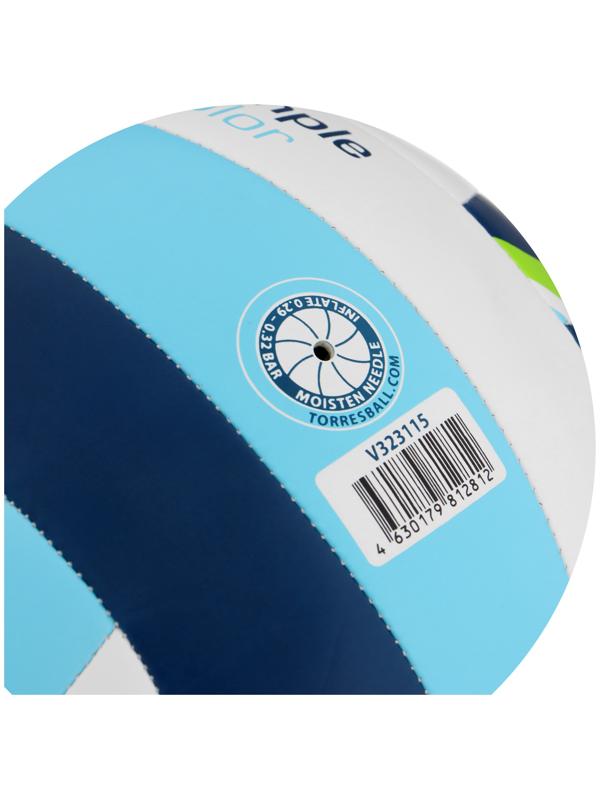 Мяч волейбольный TORRES Simple Color V323115, TPU, машинная сшивка, 18 панелей, р. 5