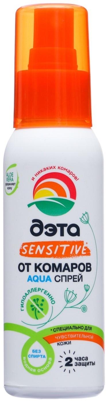 ДЭТА АКВА (AQUA) спрей от комаров для чувствительной кожи 100 мл
