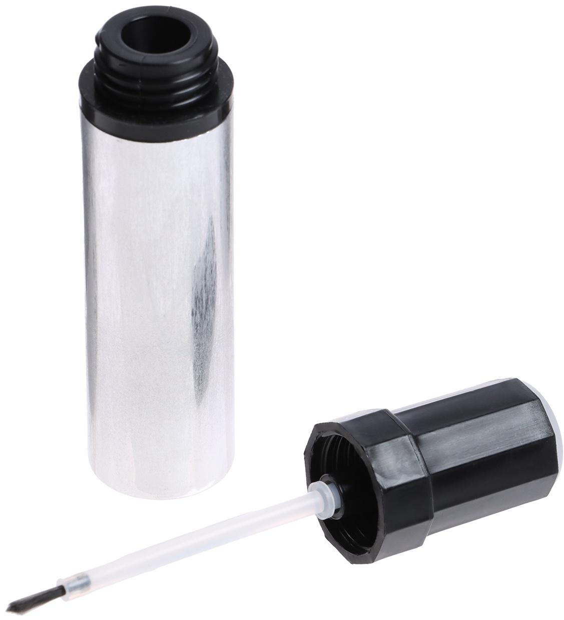 Флакон туба для лака/краски, алюминий, колпачок и кисть в комплекте, без этикеток, 20 мл