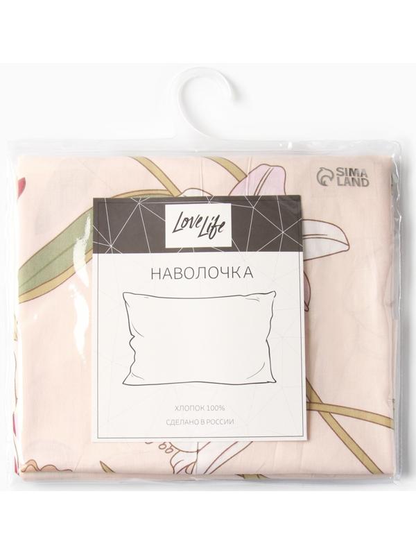 Наволочка LoveLife Inspiration, 50*70, 100%хлопок, сатин, 125г/м²