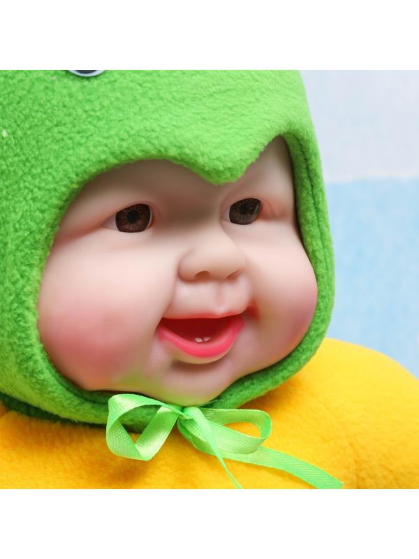 Кукла веселая в капюшоне 55см, микс