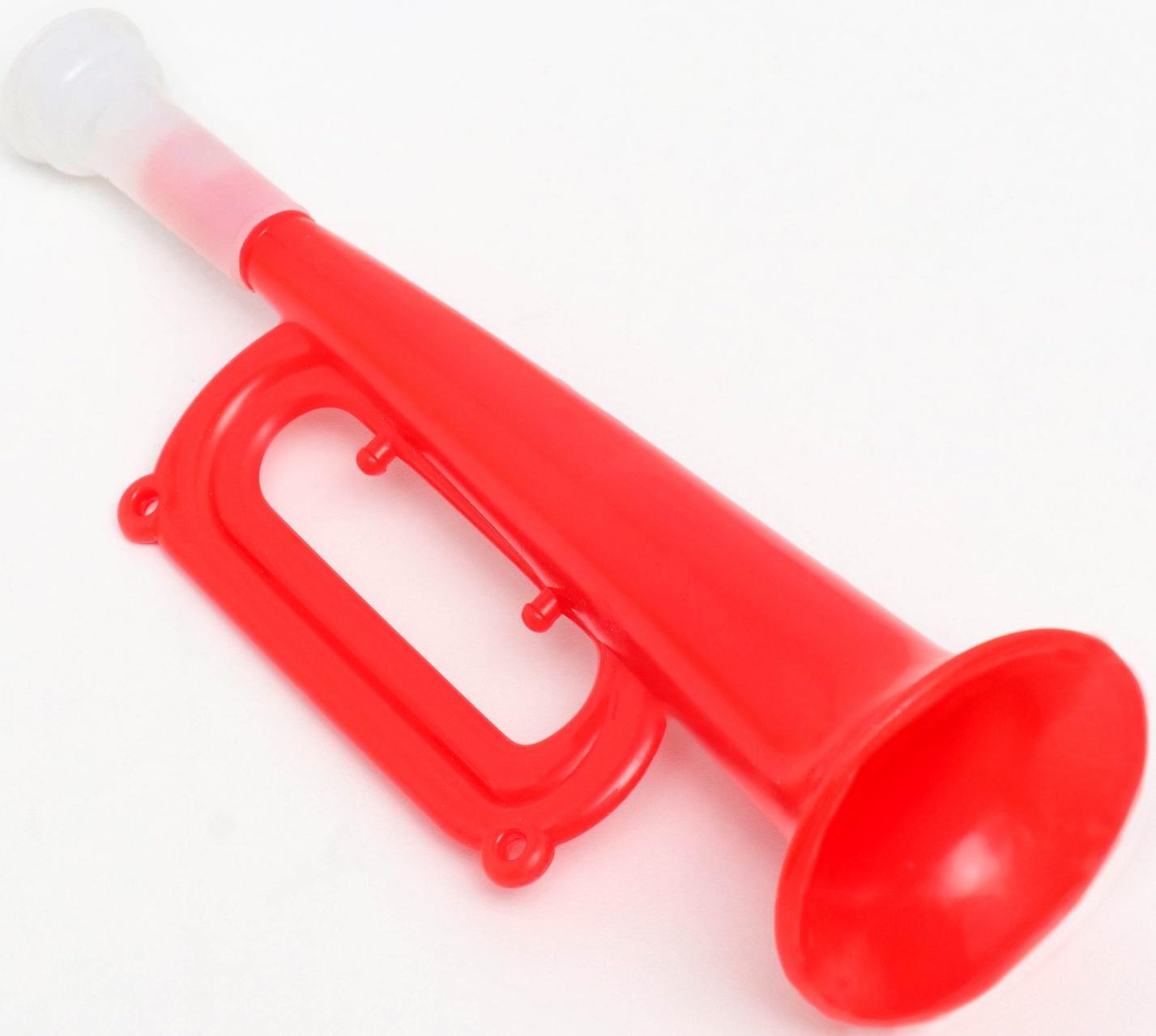 Дудка пластмассовая 19см, микс