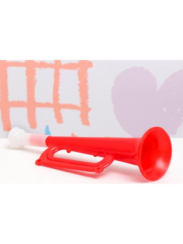 Дудка пластмассовая 19см, микс