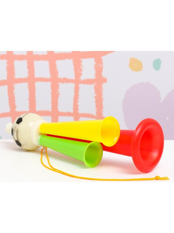 Дудка с мячом 20см, микс