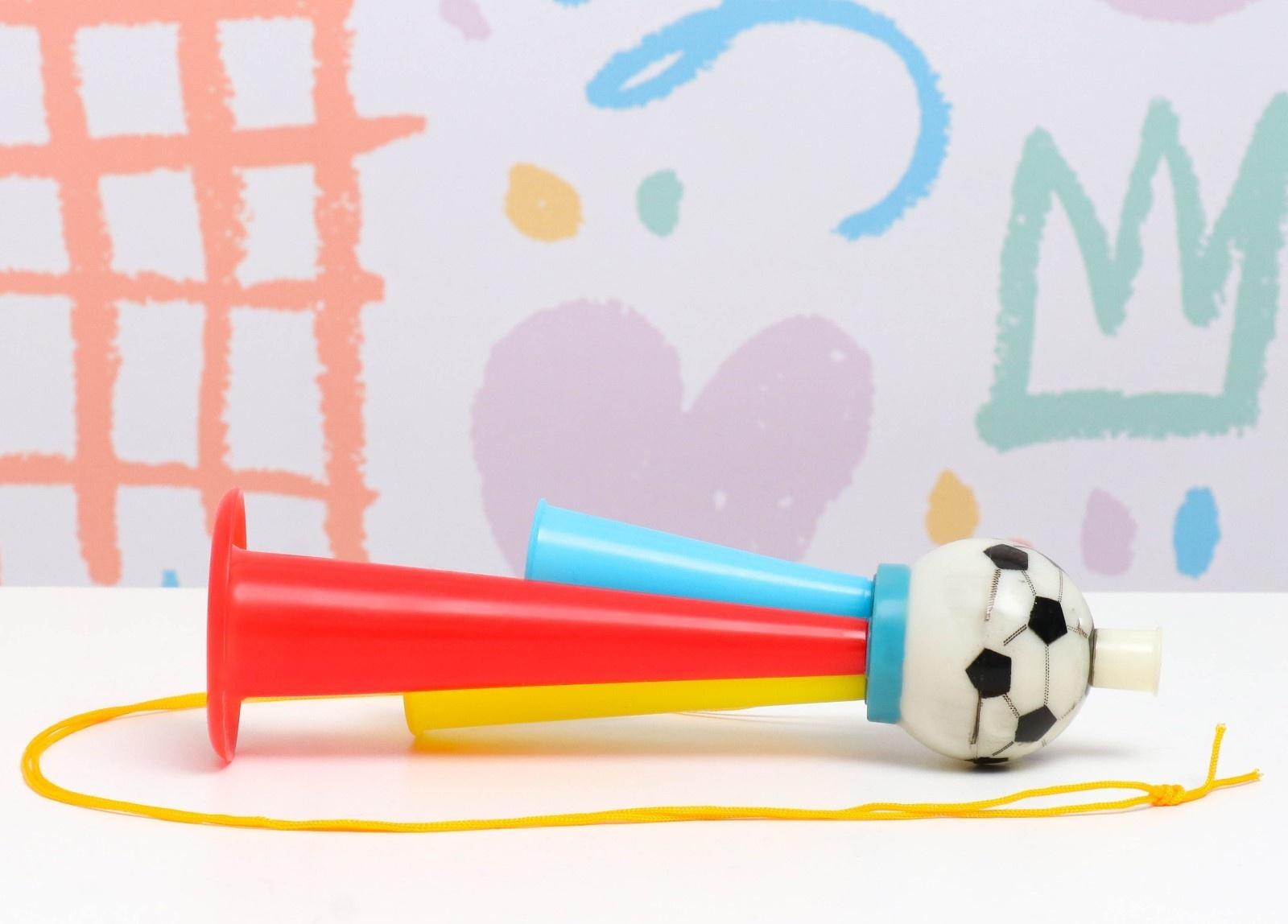 Дудка с мячом 19см, микс