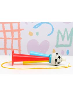 Дудка с мячом 19см, микс