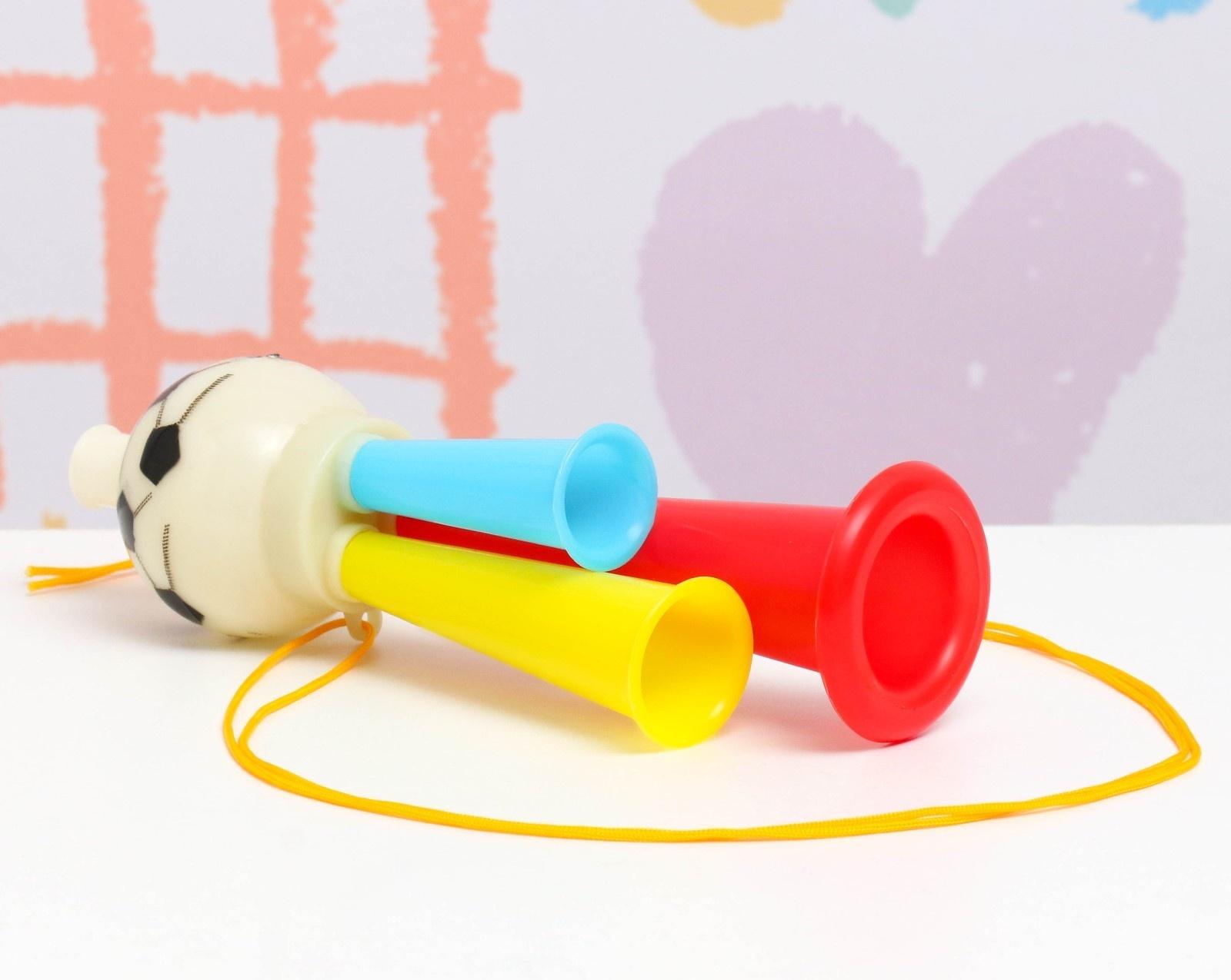 Дудка с мячом 16см, микс