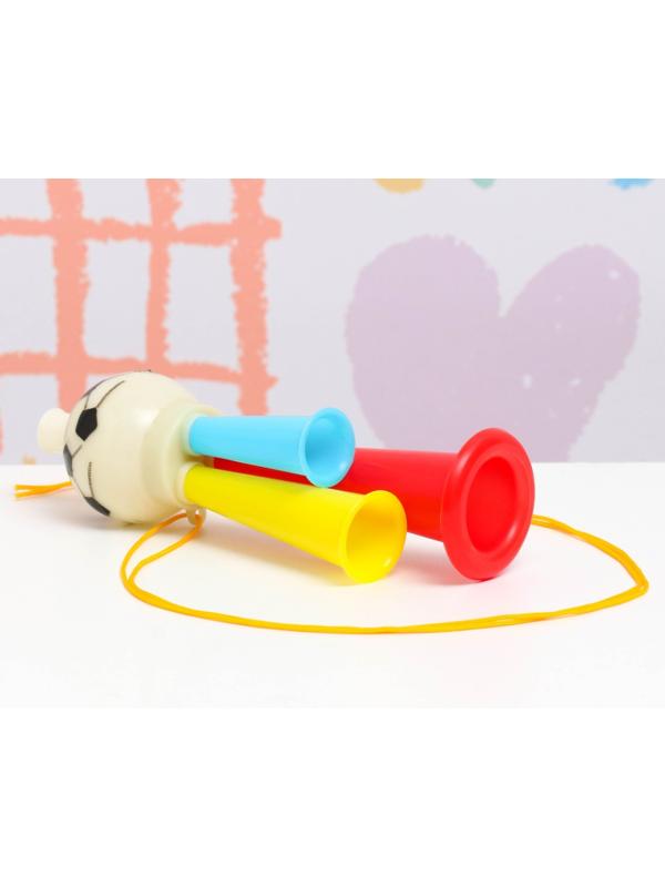 Дудка с мячом 16см, микс