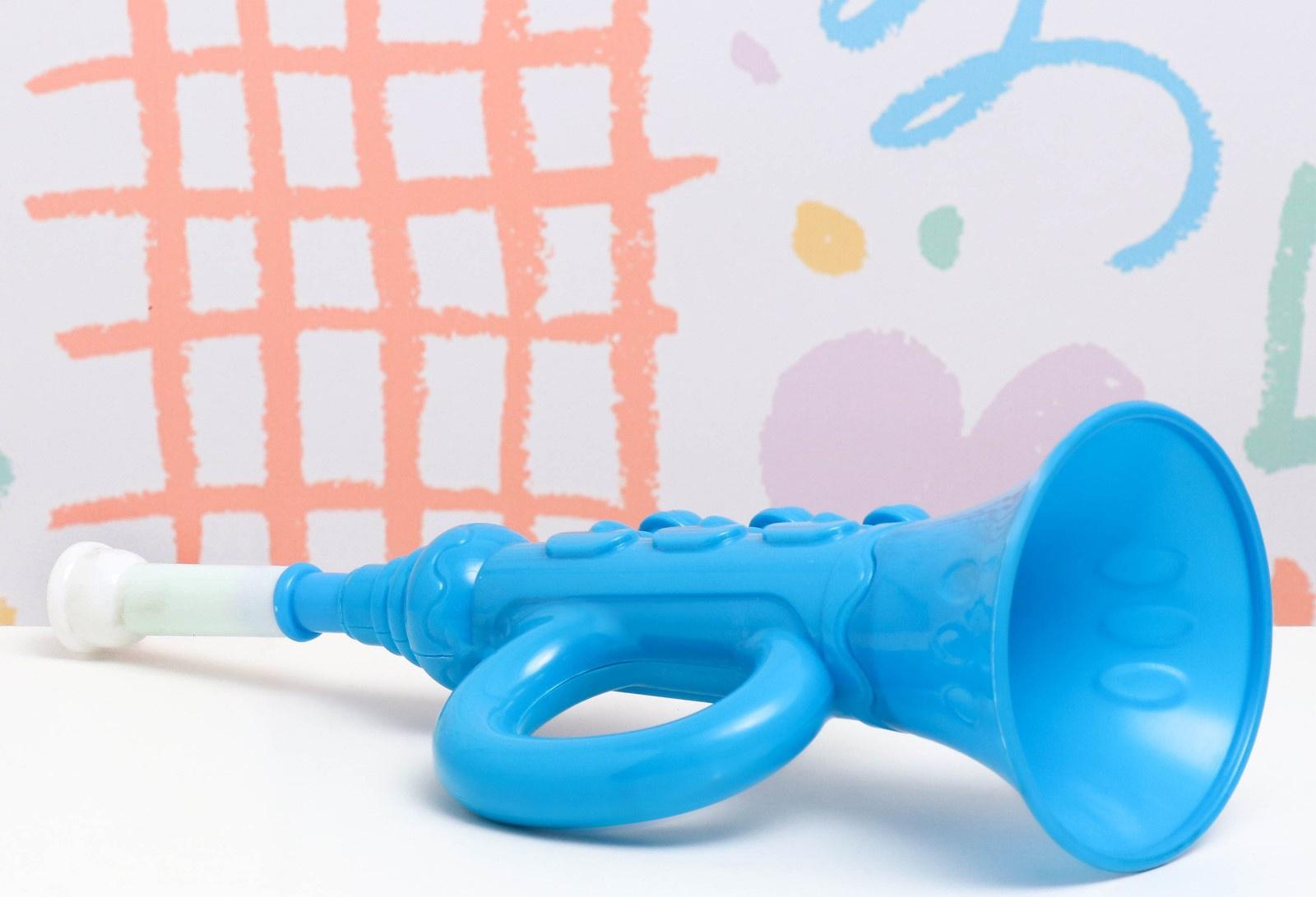 Дудка пластмассовая 31см, микс