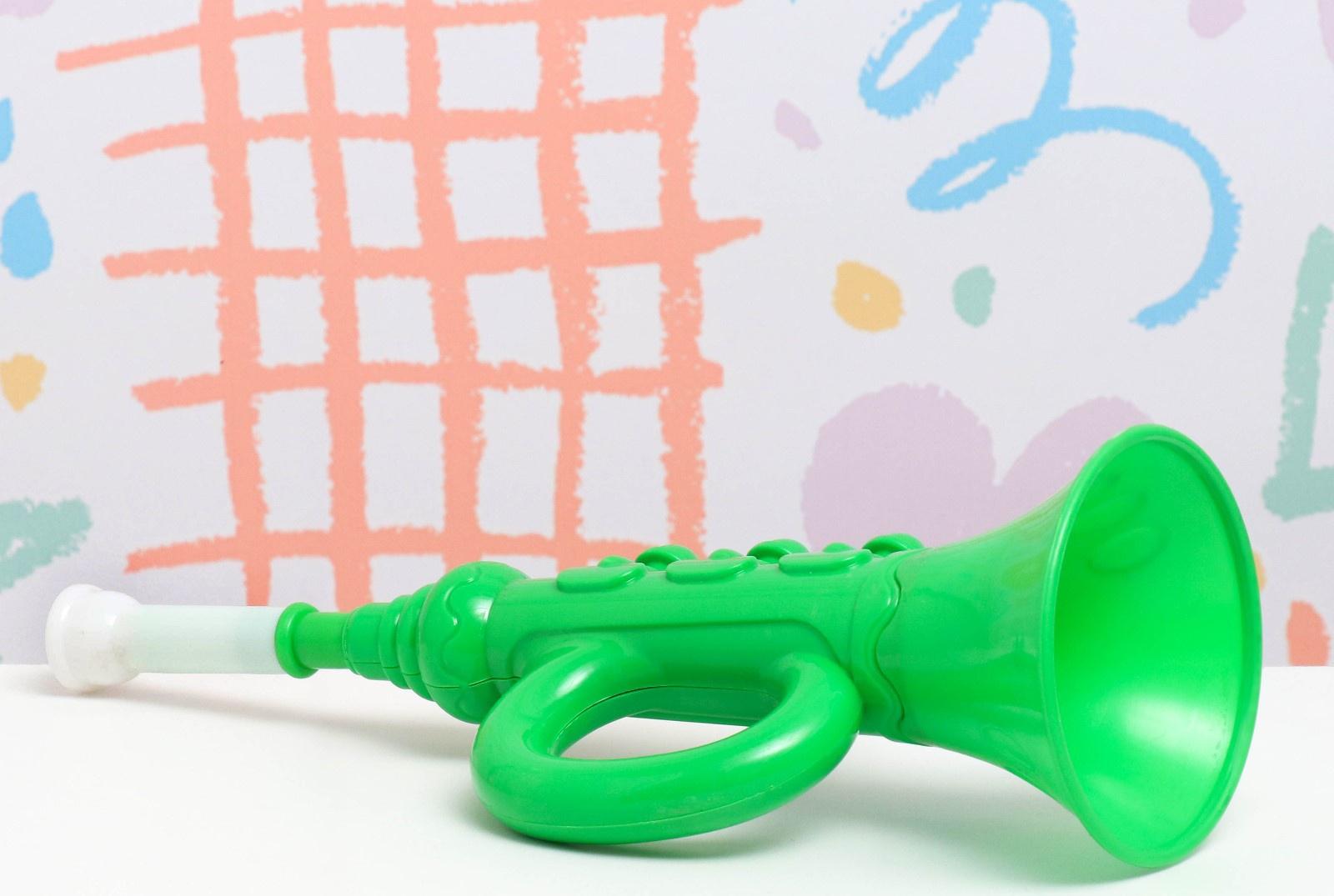 Дудка пластмассовая 31см, микс