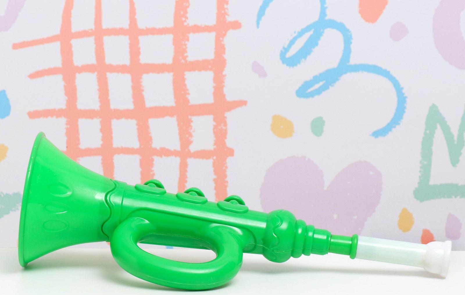 Дудка пластмассовая 31см, микс