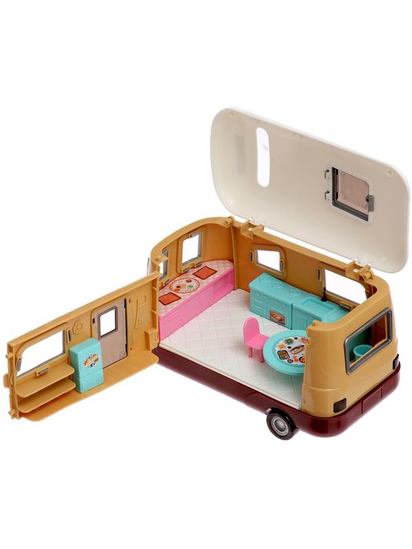 Игровой набор «Путешественницы» машина с прицепом, вертолёт, куклы, аксессуары