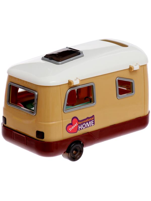 Игровой набор «Путешественницы» машина с прицепом, вертолёт, куклы, аксессуары