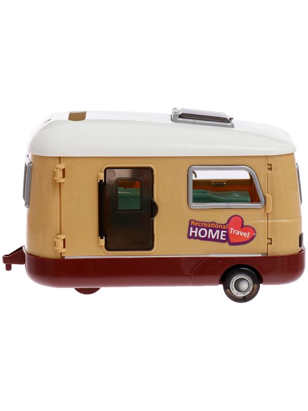 Игровой набор «Путешественницы» машина с прицепом, вертолёт, куклы, аксессуары