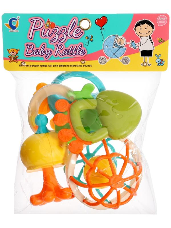 Набор погремушек с прорезывателями для зубов, 5 предметов