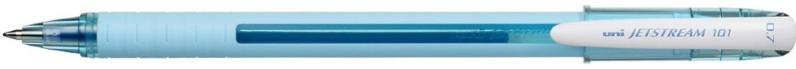 Ручка шариковая UNI Jetstream SX-101-07FL, 0.7 мм, синий, корпус бирюзовый