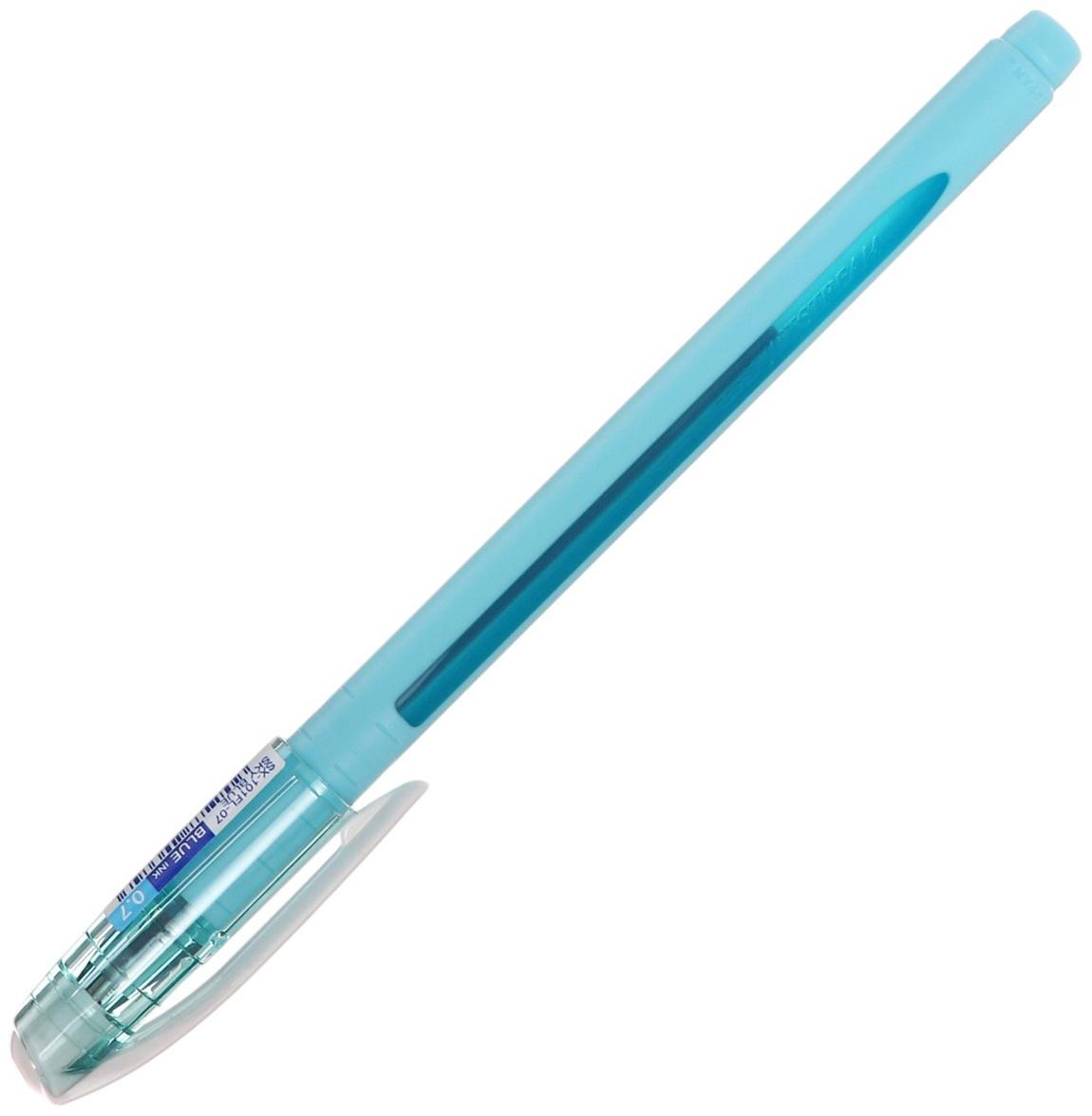 Ручка шариковая UNI Jetstream SX-101-07FL, 0.7 мм, синий, корпус бирюзовый