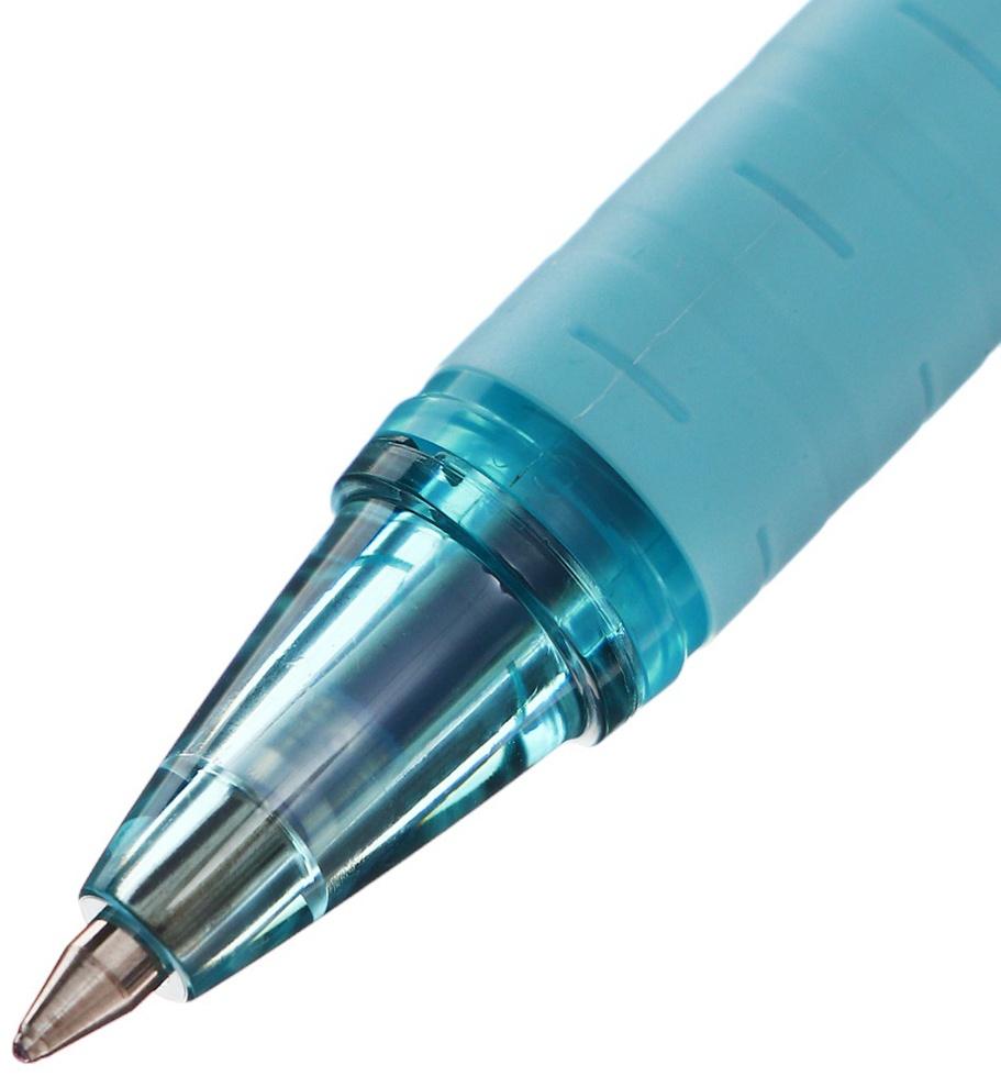 Ручка шариковая UNI Jetstream SX-101-07FL, 0.7 мм, синий, корпус бирюзовый