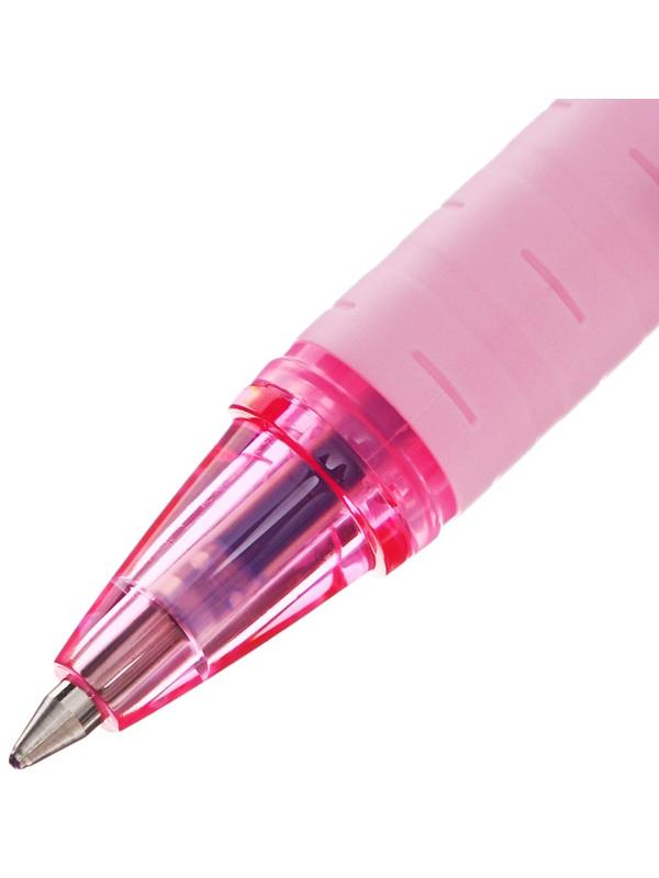 Ручка шариковая UNI Jetstream SX-101-07FL, 0.7 мм, синий, корпус розовый