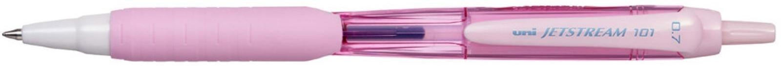 Ручка шариковая автоматическая UNI Jetstream SXN-101-07FL, 0.7 мм, синий, корпус розовый