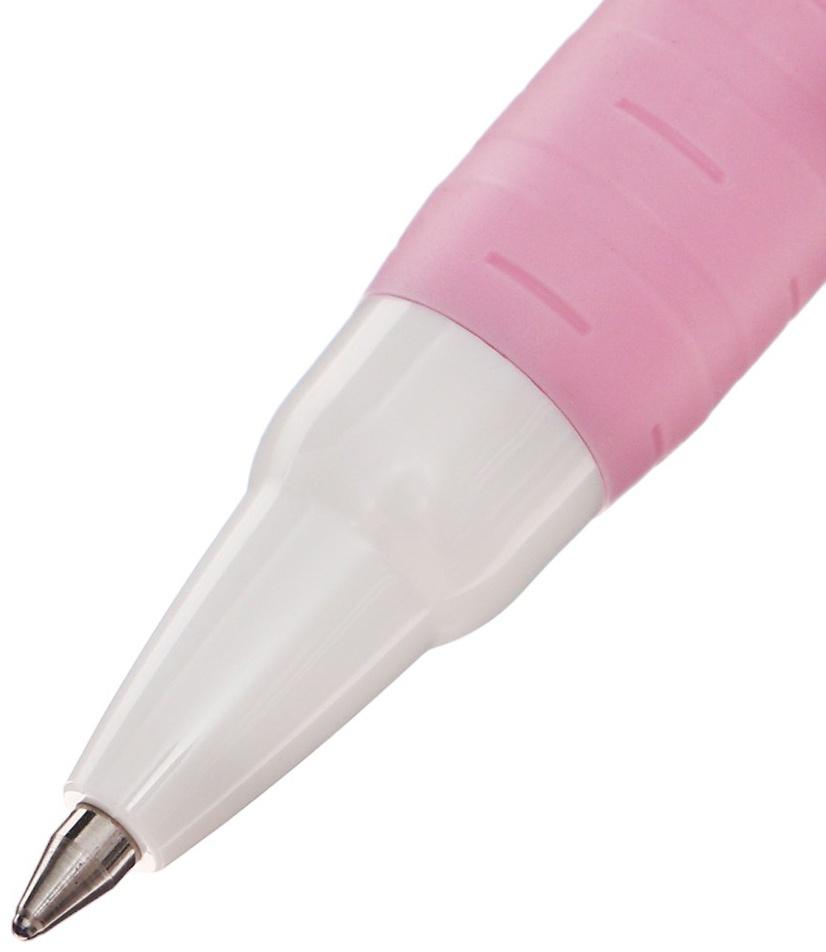 Ручка шариковая автоматическая UNI Jetstream SXN-101-07FL, 0.7 мм, синий, корпус розовый