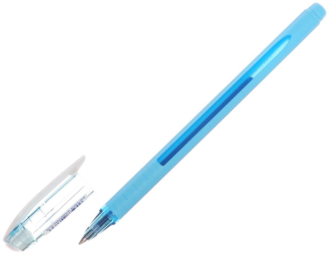 Ручка шариковая UNI Jetstream SX-101-07FL, 0.7 мм, синий, корпус голубой