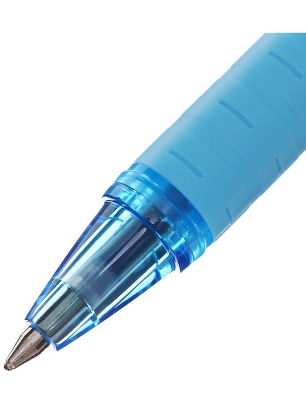 Ручка шариковая UNI Jetstream SX-101-07FL, 0.7 мм, синий, корпус голубой