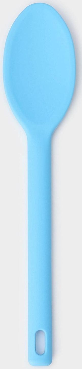 Ложка гарнирная Доляна «Люкс», 30×6×1 см, цвет голубой