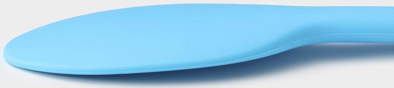 Ложка гарнирная Доляна «Люкс», 30×6×1 см, цвет голубой